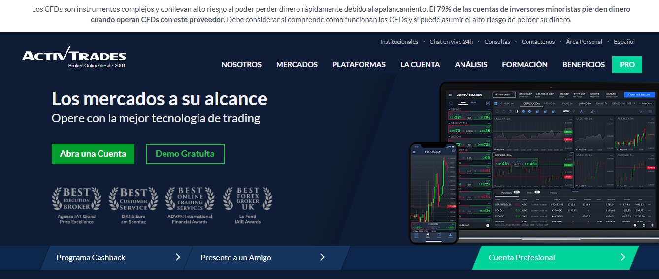 ActivTrades website