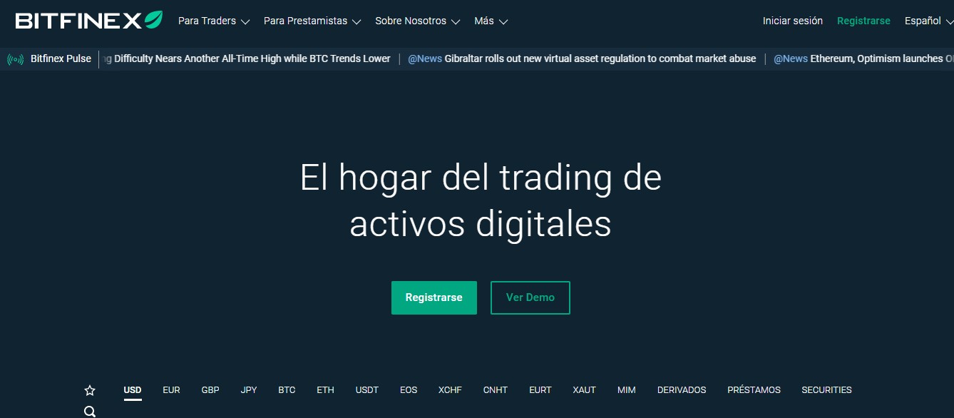 website-228 - Tokenhell Bitfinex website