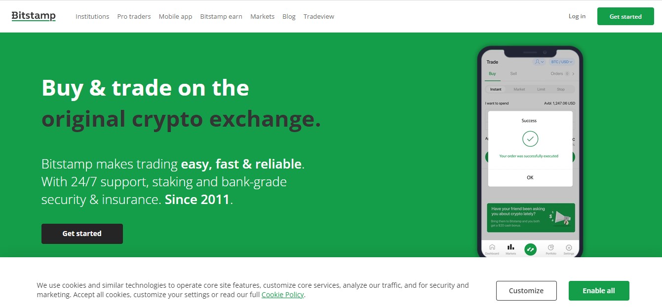 website-232 - Tokenhell Bitstamp website