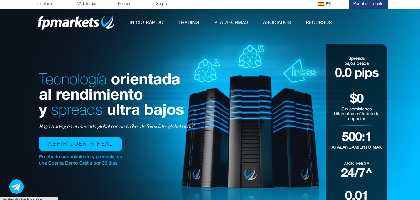 FP Markets website