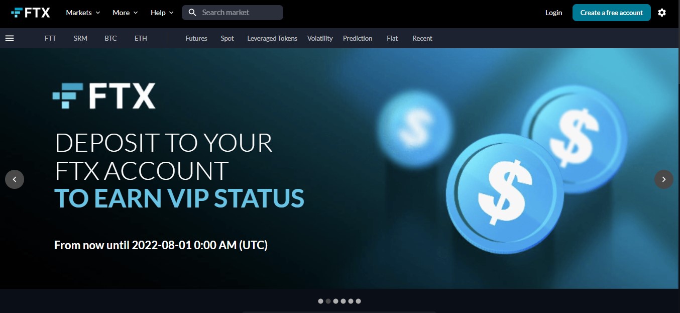 FTX website