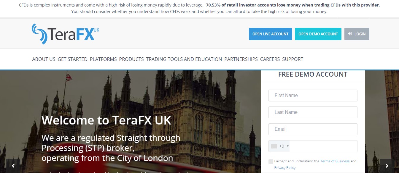 TeraFX website