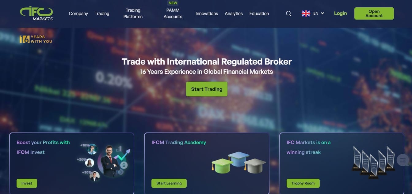 IFC Markets website