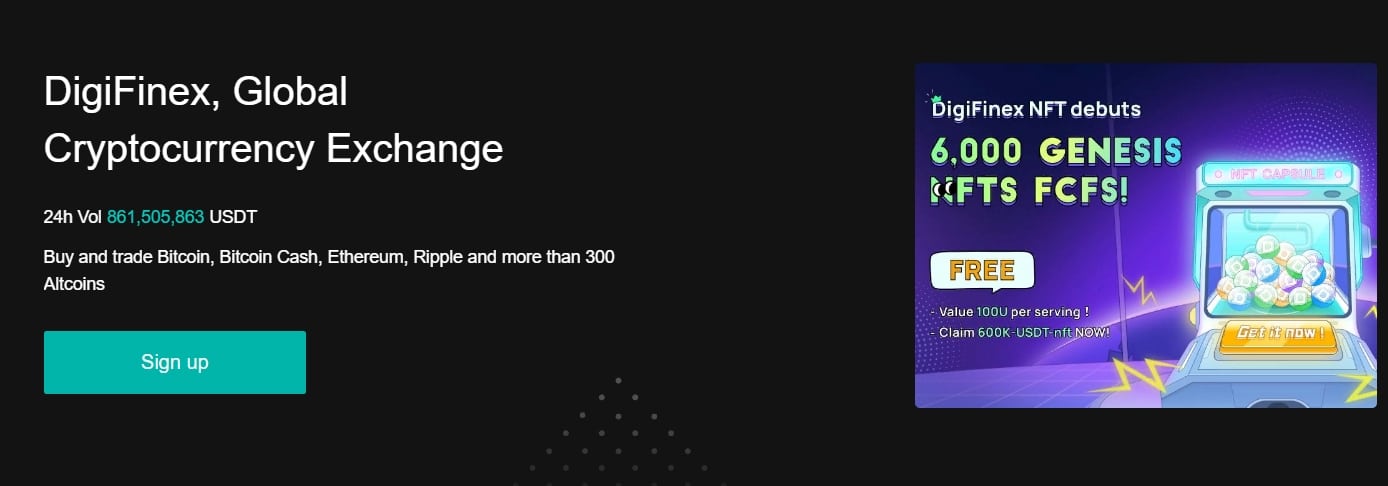 DigiFinex website