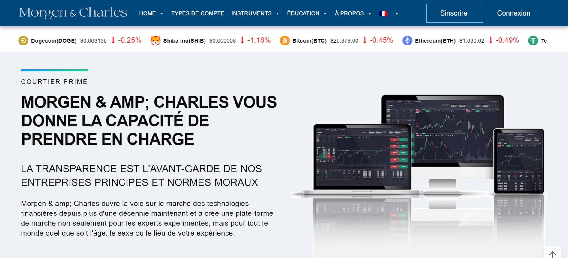 Morgan & Charles website - Tokenhell Morgan & Charles website
