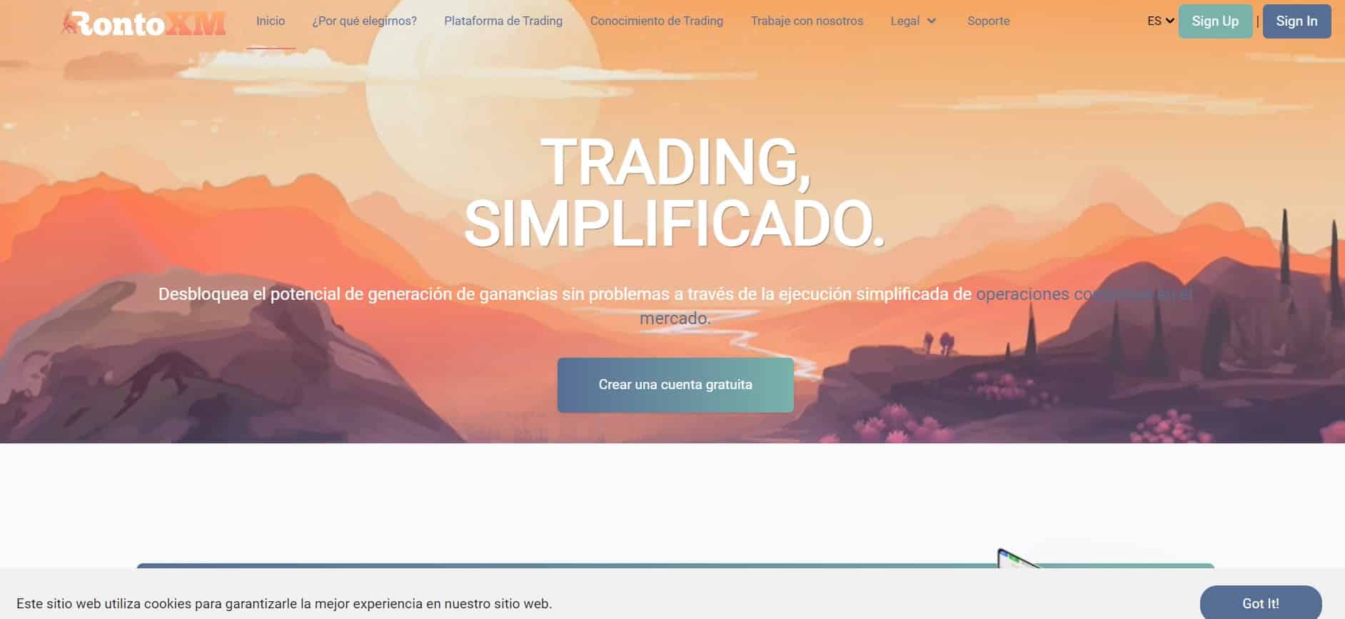 RontoXM website - Tokenhell RontoXM website