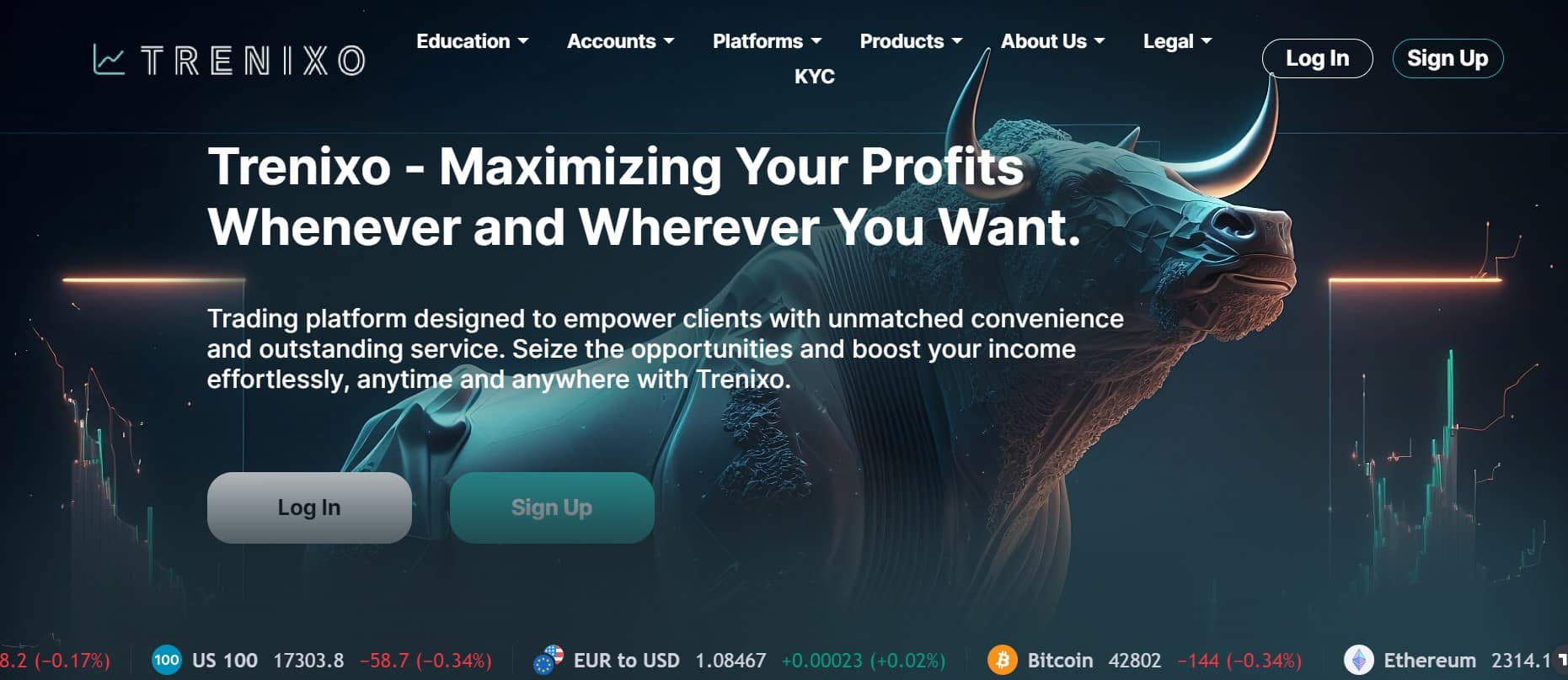 Trenixo website - Tokenhell Trenixo website