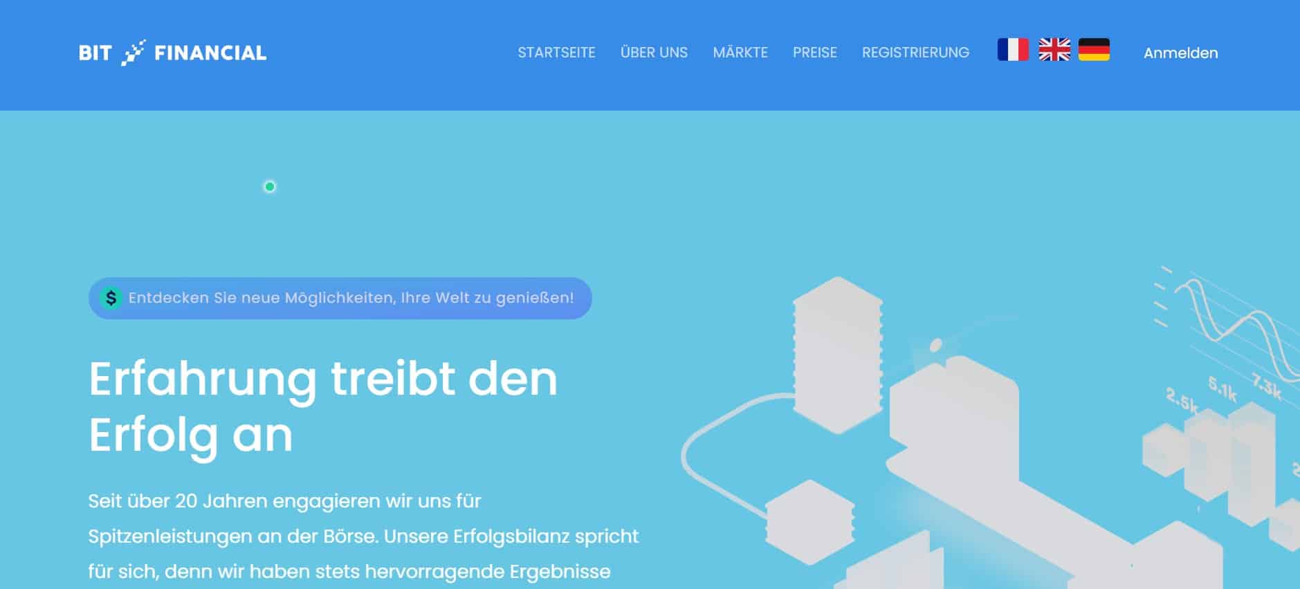 BitFinancial website - Tokenhell BitFinancial website