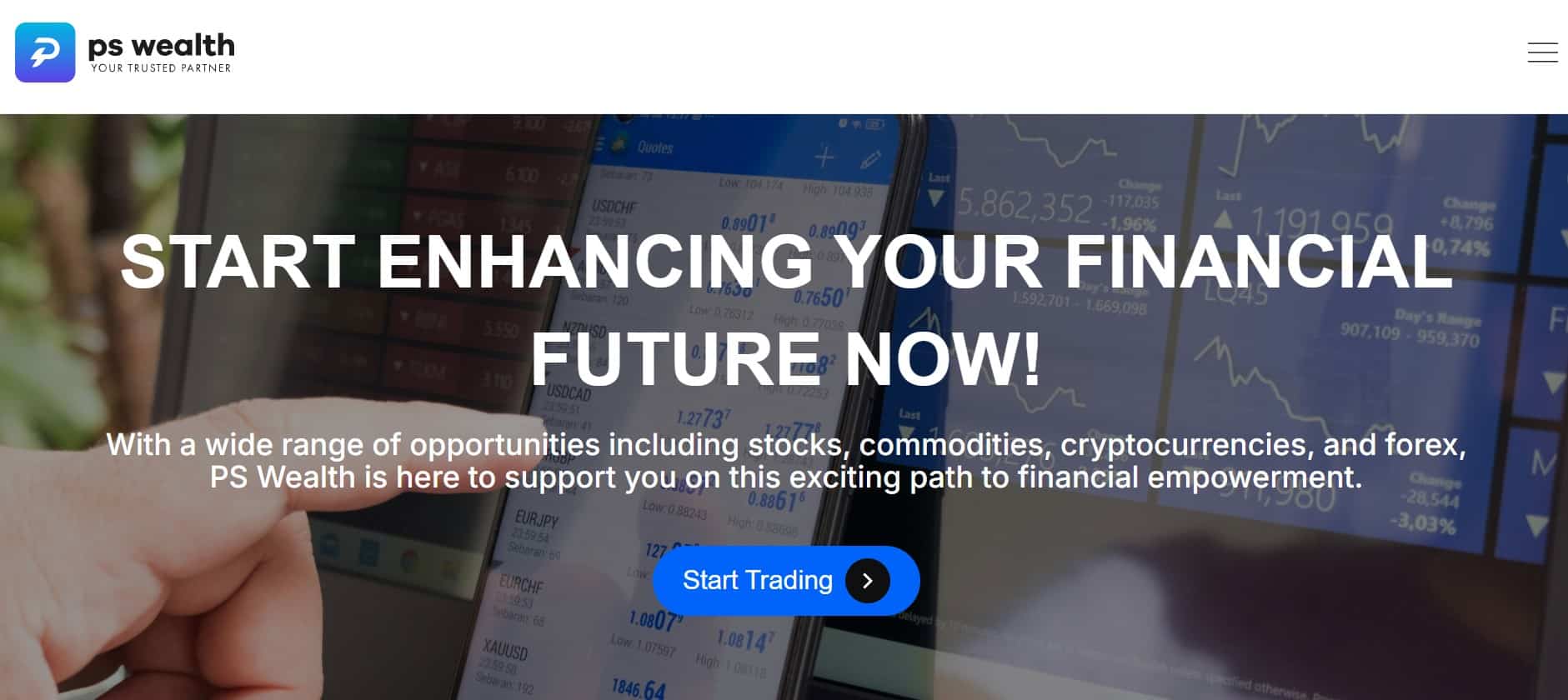 PS Wealth website - Tokenhell PS Wealth website