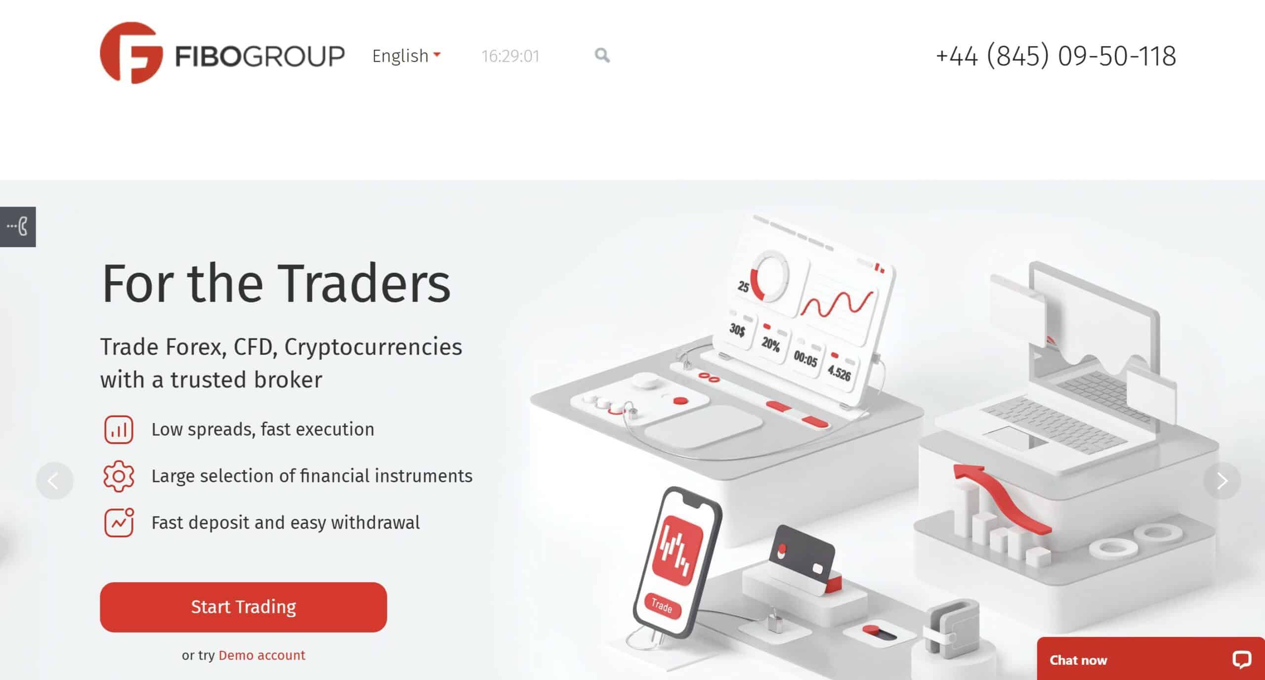 FIBO Group website - Tokenhell FIBO Group website